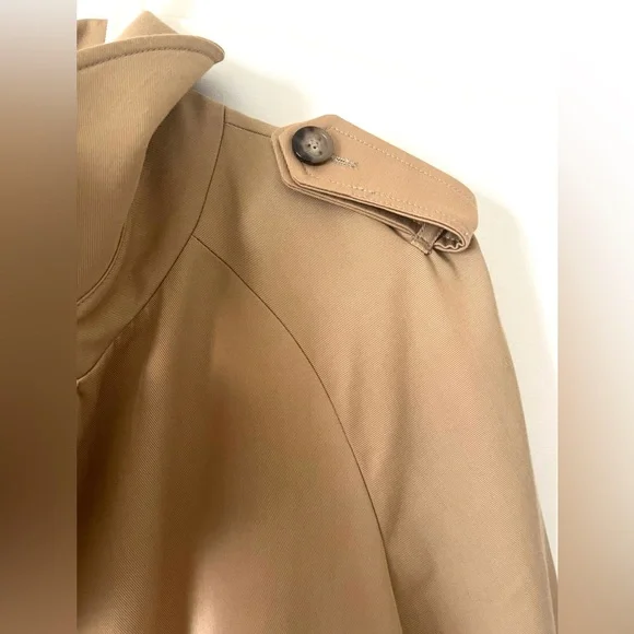 Sezane Scott Trench Coat Camel - Size 36 - Picture 8 of 8
